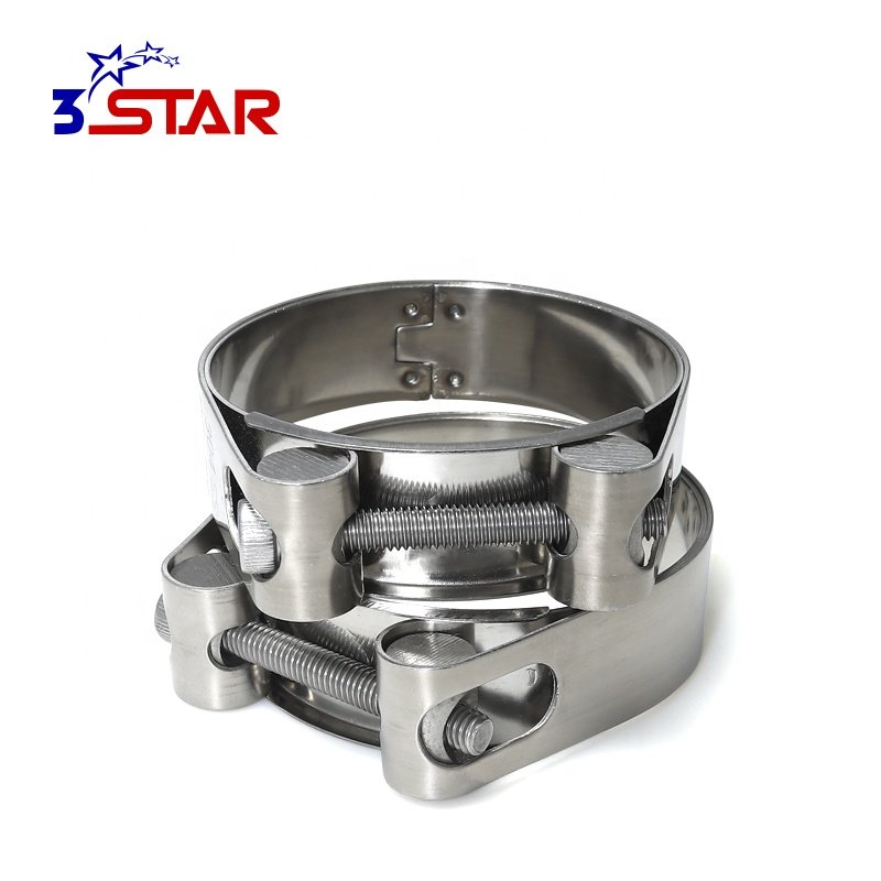 For Industry Single Bolt Double Band Pipe Clamp