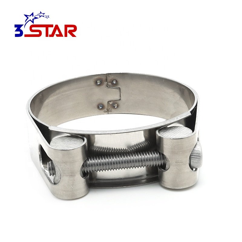 For Industry Single Bolt Double Band Pipe Clamp