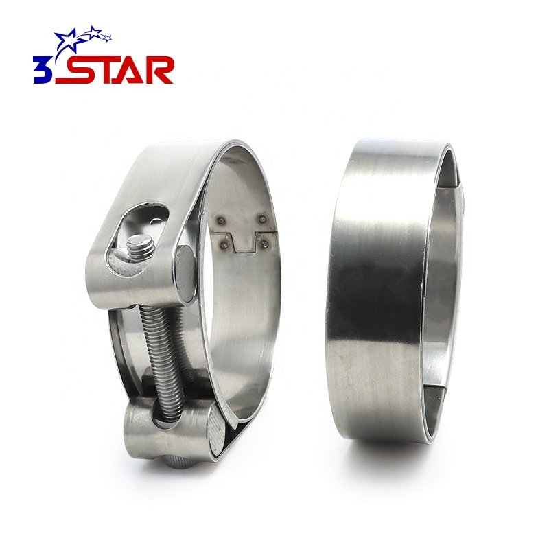 For Industry Single Bolt Double Band Pipe Clamp