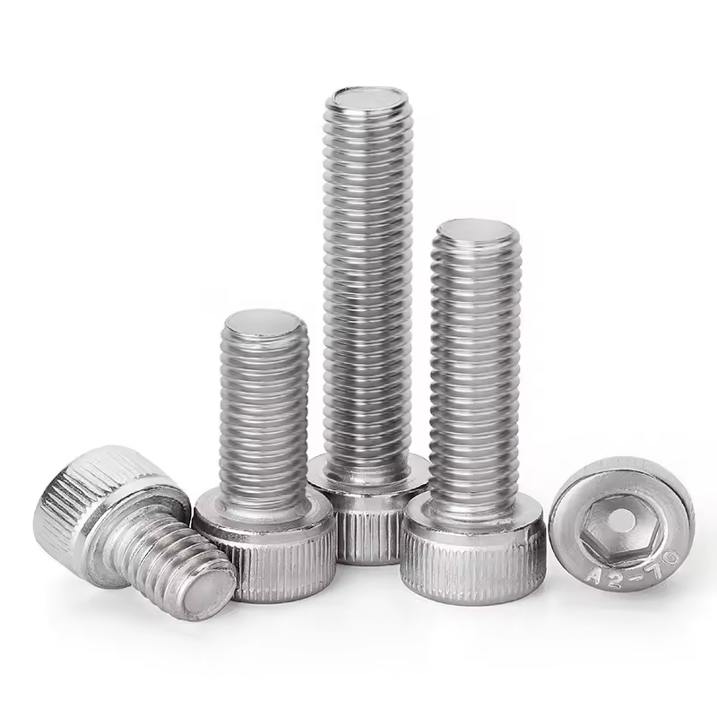 New Condition 304 Stainless Steel Hexagon Screws with Elongated Cylindrical Head & Cup Bolt Auto Fastener & Clip DIN912