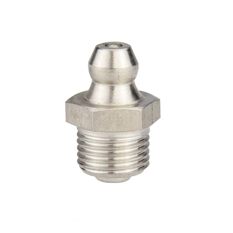 M6 M8 M10 M12 45 90 Degree Grease Fittings Grease Auto Parts Male Thread 304 Stainless Steel Straight Type