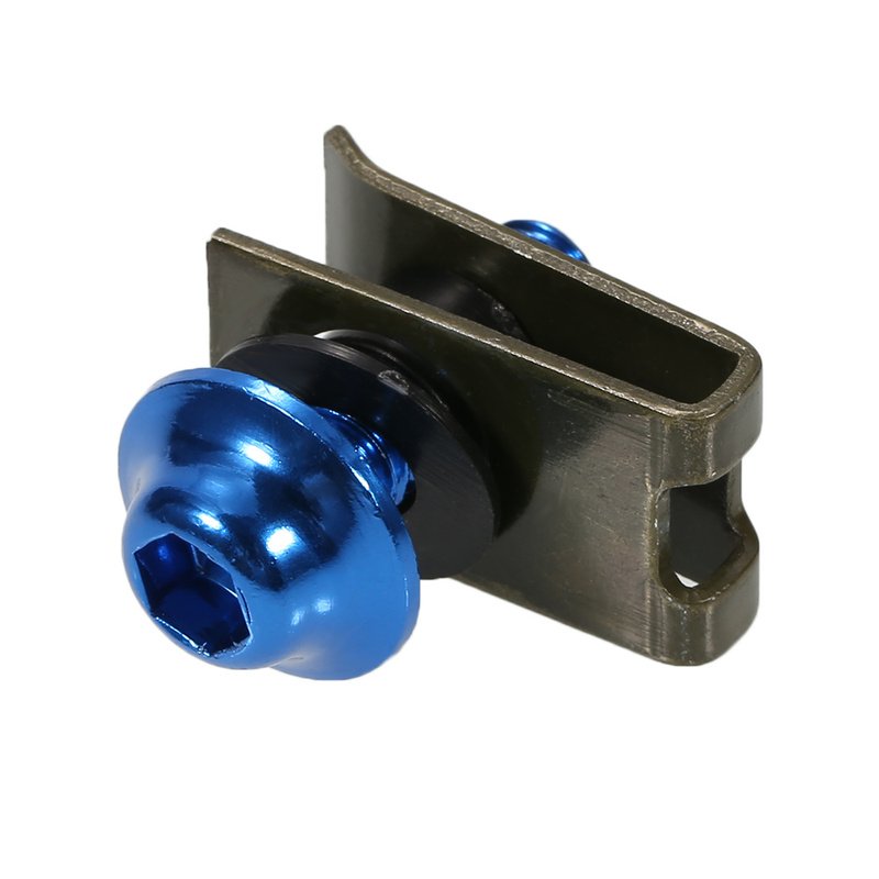 10pcs Blue M5 5mm Aluminium Motorcycle Fastener Clips Screw Nuts Kit Fairing Bolts Set Car Styling Car Accessories Auto Parts