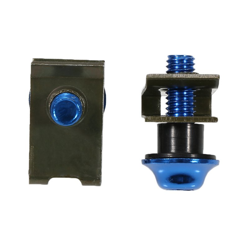 10pcs Blue M5 5mm Aluminium Motorcycle Fastener Clips Screw Nuts Kit Fairing Bolts Set Car Styling Car Accessories Auto Parts