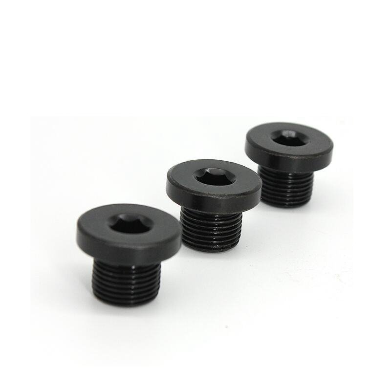 Factory Fastener Suppliers Carbon Steel Black Hex Socket End Cap Flange Inner Hexagon Nut Plug Oil Hydraulic Pipe Fitting