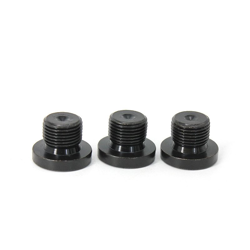 Factory Fastener Suppliers Carbon Steel Black Hex Socket End Cap Flange Inner Hexagon Nut Plug Oil Hydraulic Pipe Fitting