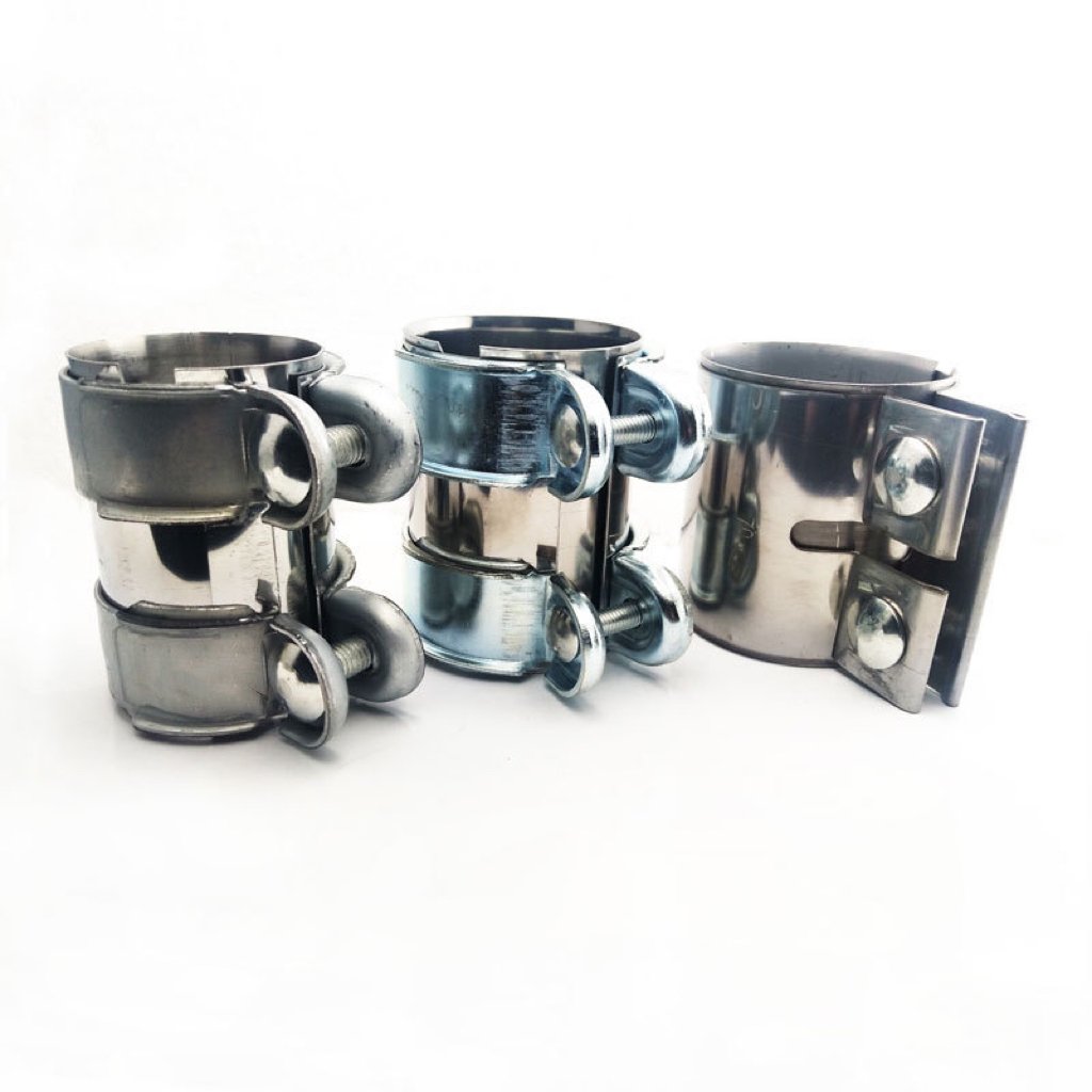 Auto Parts Exhaust Pipe Sleeve Connector for Car Muffler Stainless Steel Turbine Fastening Clamp Exhaust Joint Band Clamp