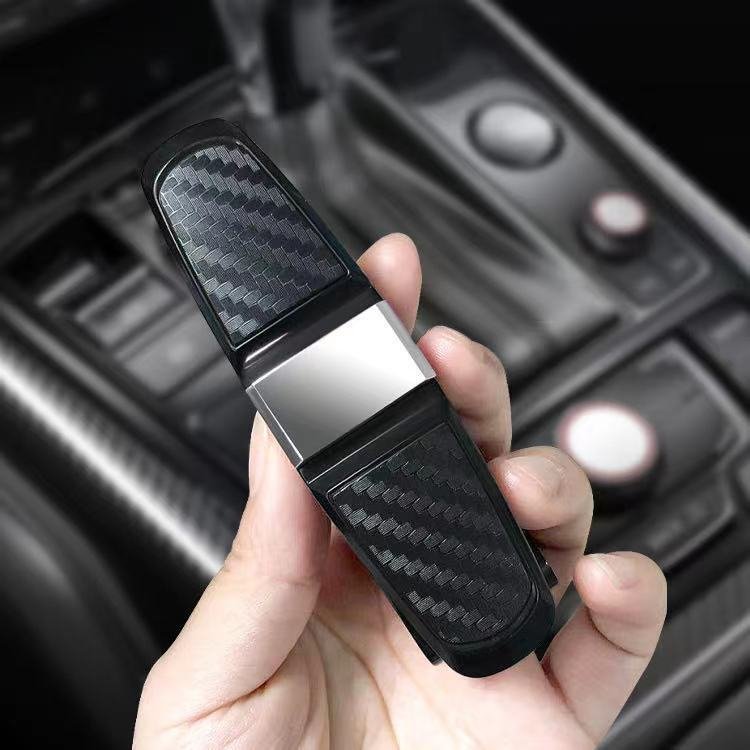 Can Customize LOGO Creative Multi-functional Carbon Fiber Car Glasses Clip Car Glasses Clip/ticket Clip Auto Parts