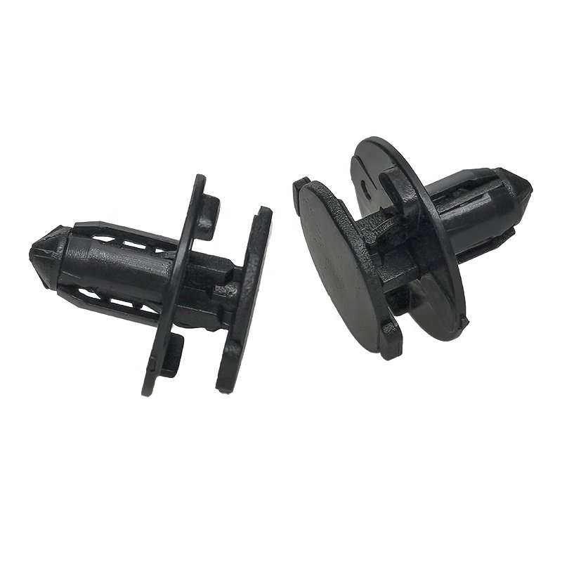 100 Auto Fasteners Fits 8mm Diameter Holes Black Push Retainer Rivet Clips for Bumper Fender Trim Clips 015532DR9A