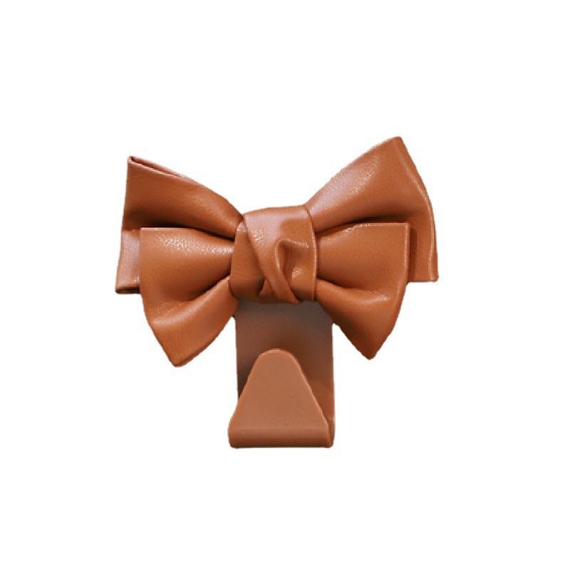 Car Seat Back Hook Bowknot Storage Hook PU Leather Fashion Bag Purse Holder Universal Auto Fastener Clips for Car Accessories