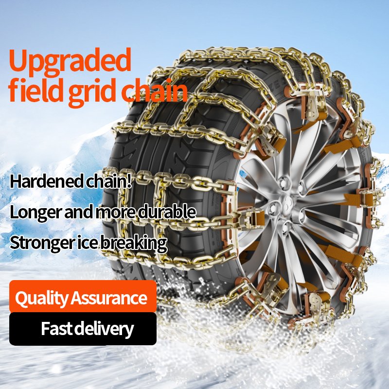 Manganese Steel Anti-Skid Chain New Style Hard Wear-Resistant Wheel Parts for Powerful Ice Breaking