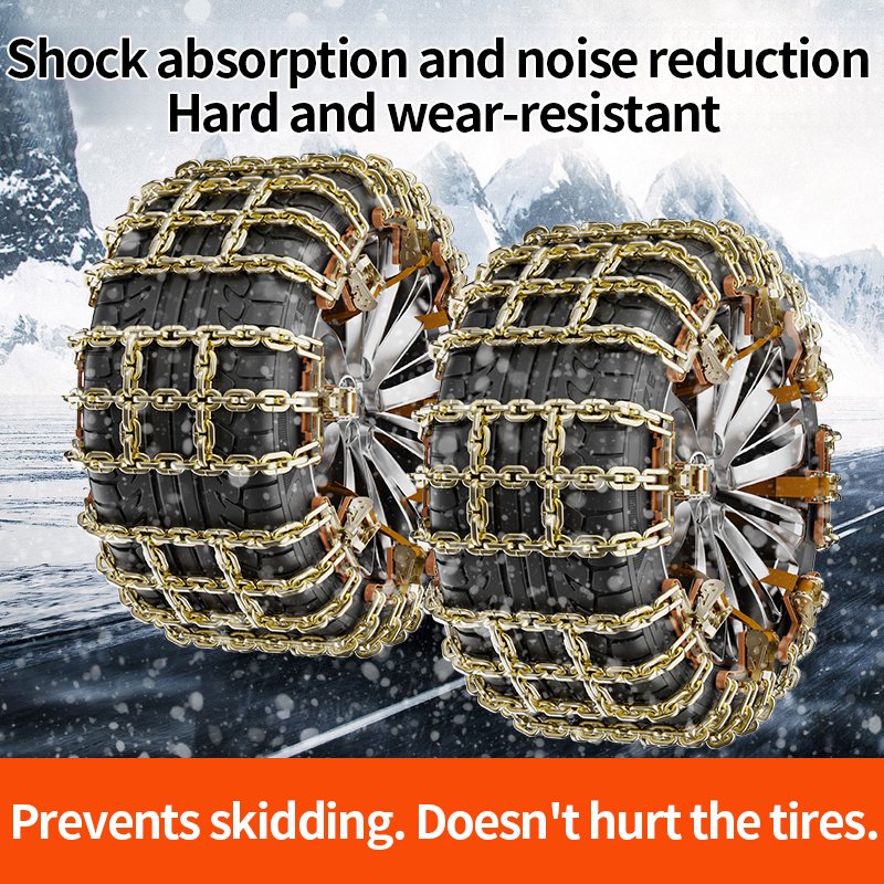 Manganese Steel Anti-Skid Chain New Style Hard Wear-Resistant Wheel Parts for Powerful Ice Breaking
