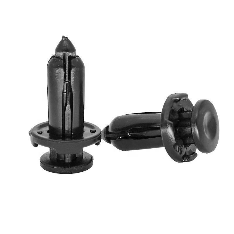 Full Car Plastic Buckle POM Black 9mm Hole Push Type Car Bumper Buckle Fastening Clip 63848-9E001