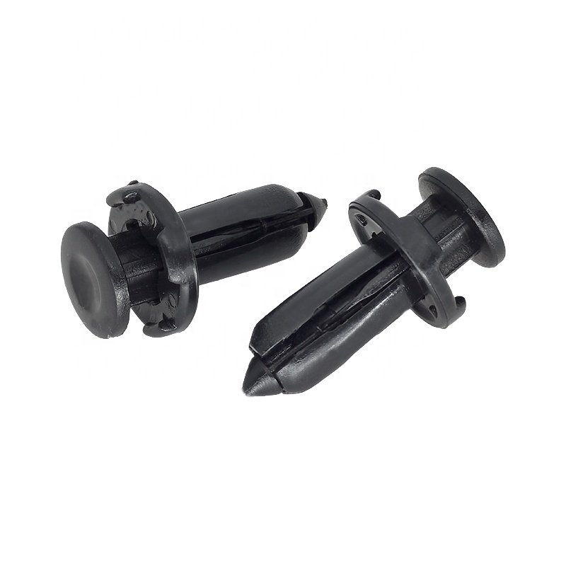Full Car Plastic Buckle POM Black 9mm Hole Push Type Car Bumper Buckle Fastening Clip 63848-9E001