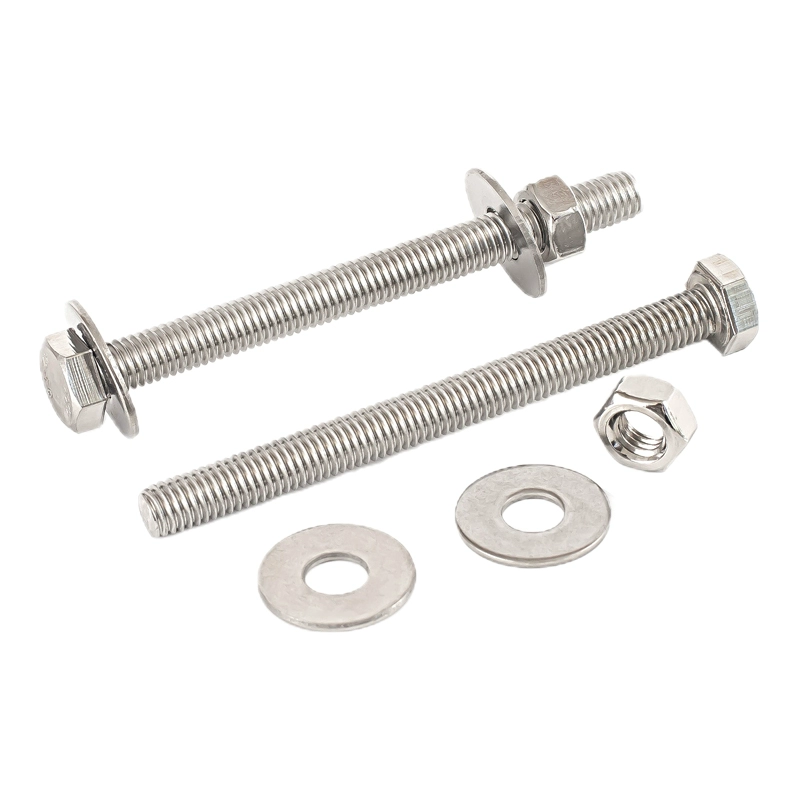 SS 304 Stainless Steel Long Thin Extended Hexagon Bolt M3 M4 M5 M6 M8 M12 M10 x 160mm Extra Long Thread Hex Head Bolts