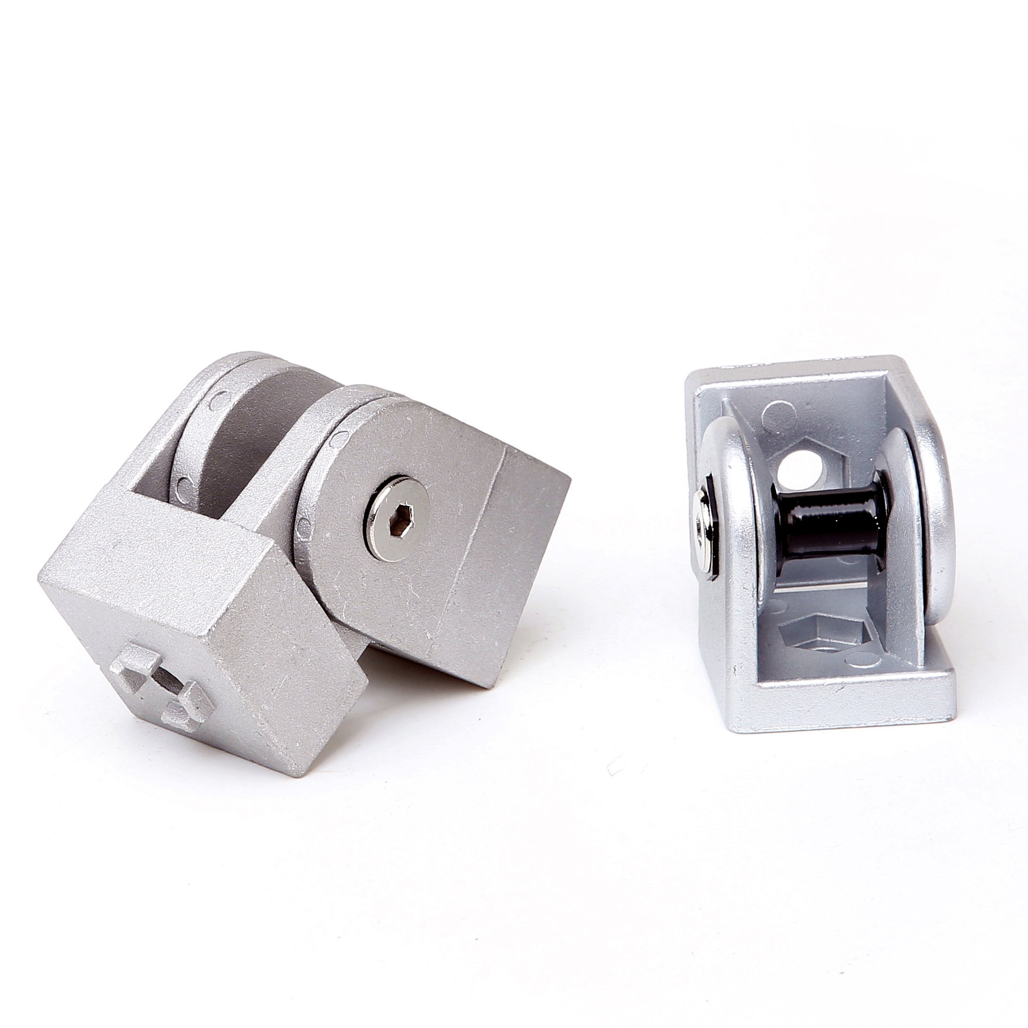 Zinc Alloy Movable Hinge Pivot Hinge DIN GB Industrial Aluminum Profile 2020/3030/4040/4545 Pivot Joint Fastener Adjustable