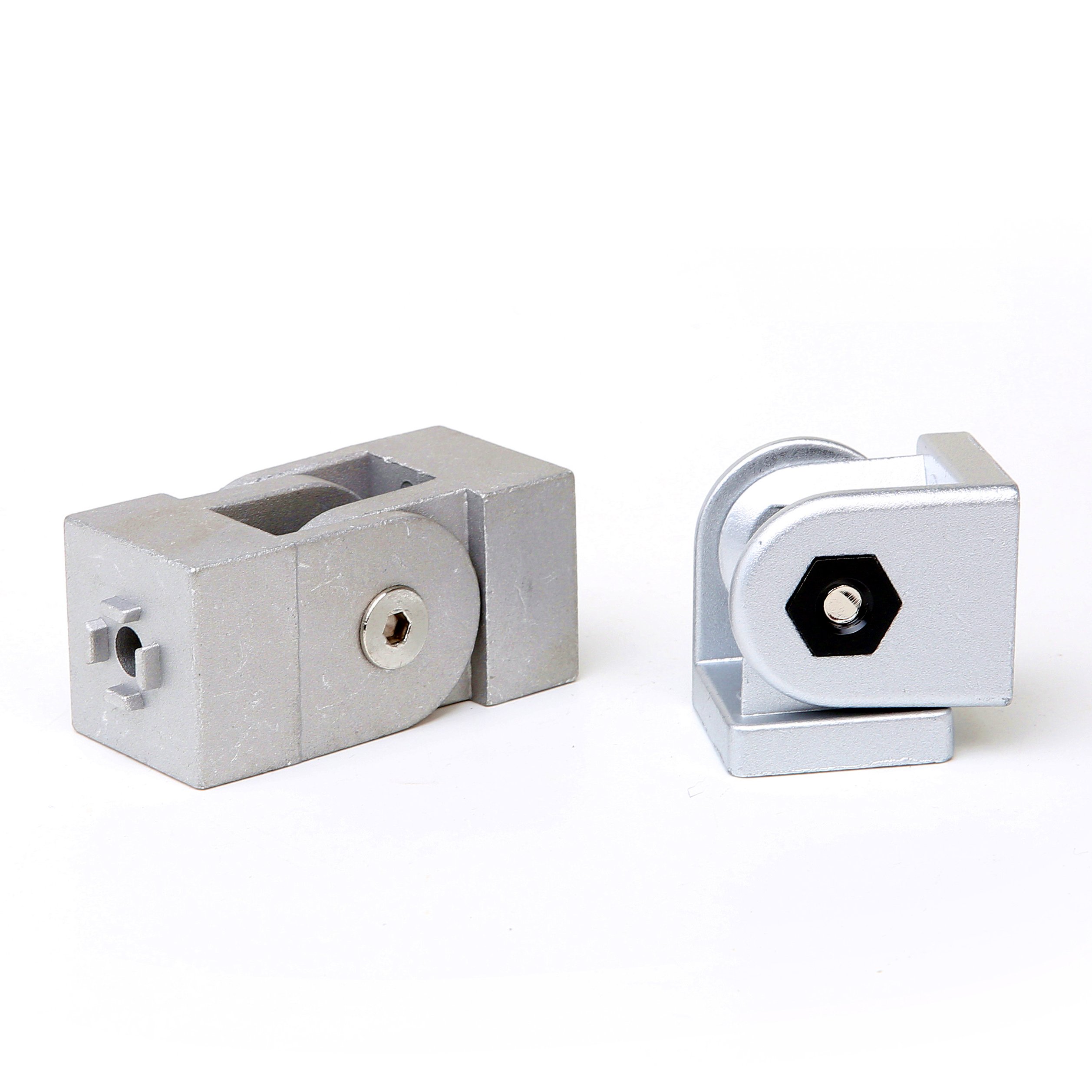 Zinc Alloy Movable Hinge Pivot Hinge DIN GB Industrial Aluminum Profile 2020/3030/4040/4545 Pivot Joint Fastener Adjustable