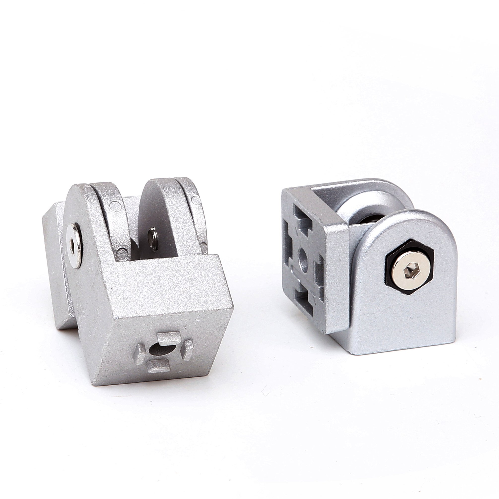 Zinc Alloy Movable Hinge Pivot Hinge DIN GB Industrial Aluminum Profile 2020/3030/4040/4545 Pivot Joint Fastener Adjustable
