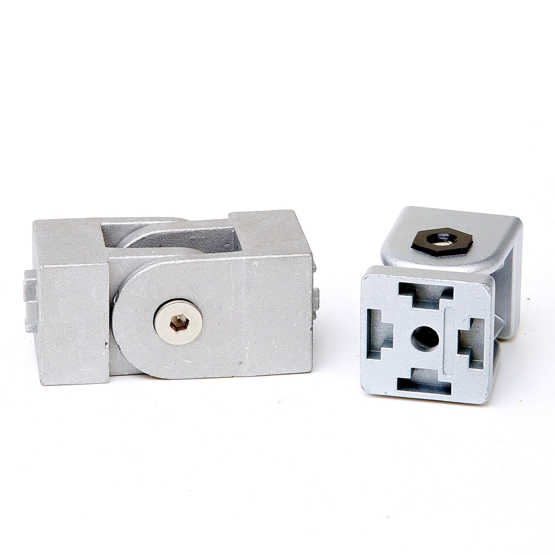 Zinc Alloy Movable Hinge Pivot Hinge DIN GB Industrial Aluminum Profile 2020/3030/4040/4545 Pivot Joint Fastener Adjustable