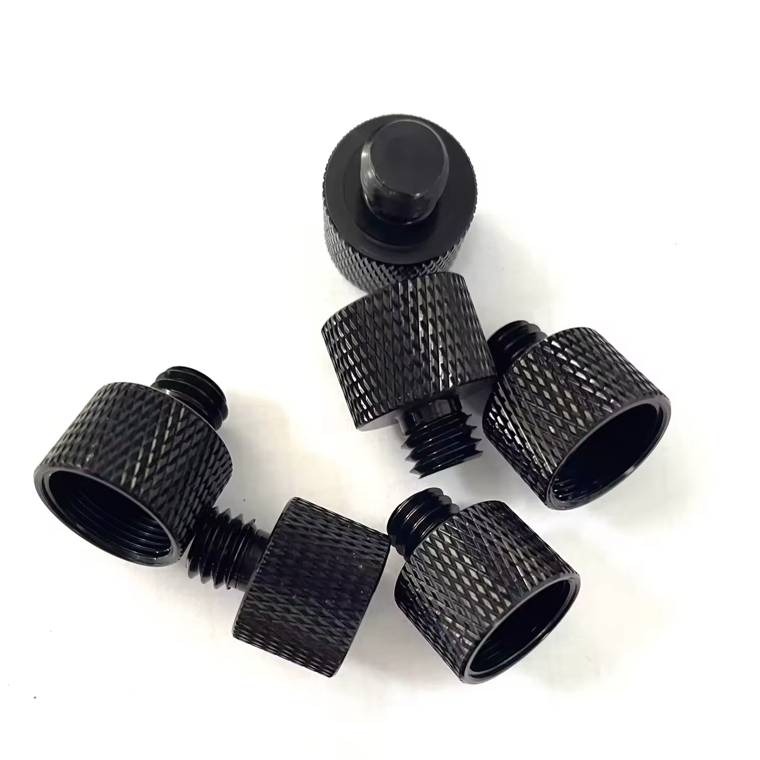 High Precision Stainless Steel Bronze Brass Knurled Screw With Custom Round Anodized Aluminum Knurled Thumb Screw
