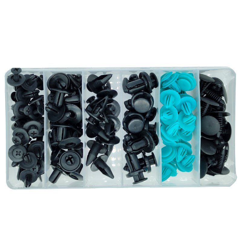 120PCS/set Universal Auto Rivet Clips Plastic Fastener Rivets Clips Set Body Clips Assortment HE30