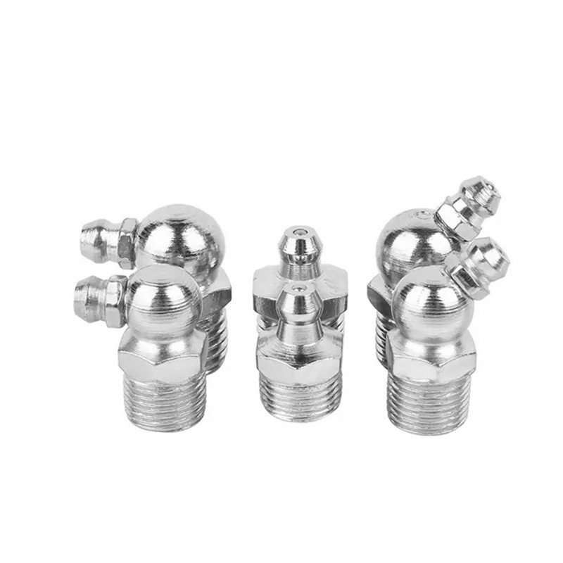 Straight M6 M8 M10 M12 Grease Nipple Galvanized steel DIN71412 Grease fitting auto part