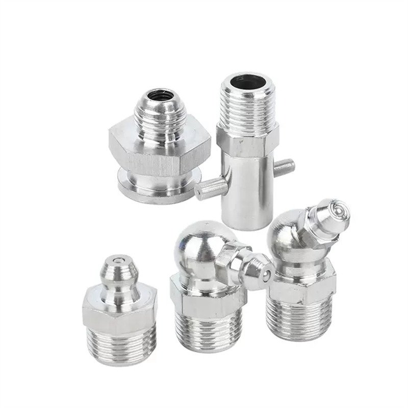 Straight M6 M8 M10 M12 Grease Nipple Galvanized steel DIN71412 Grease fitting auto part