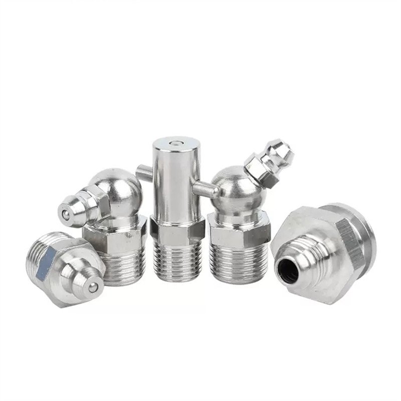Straight M6 M8 M10 M12 Grease Nipple Galvanized steel DIN71412 Grease fitting auto part