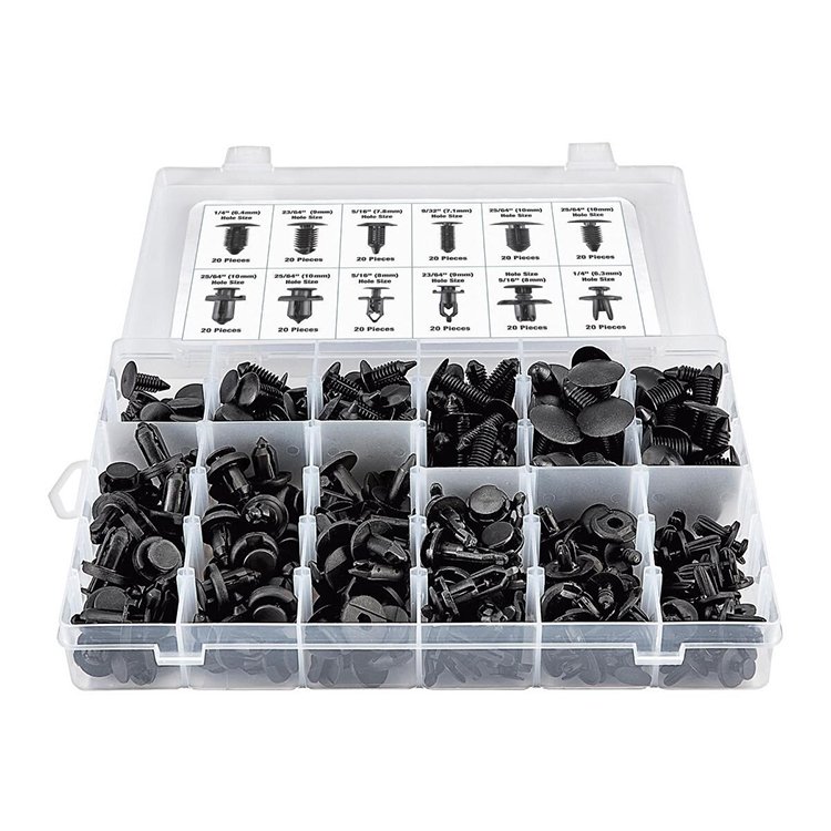 Factory direct sales in Southeast Asia Boxed bulk car clips More than 8000 molds can be opened to customize auto fastener clip