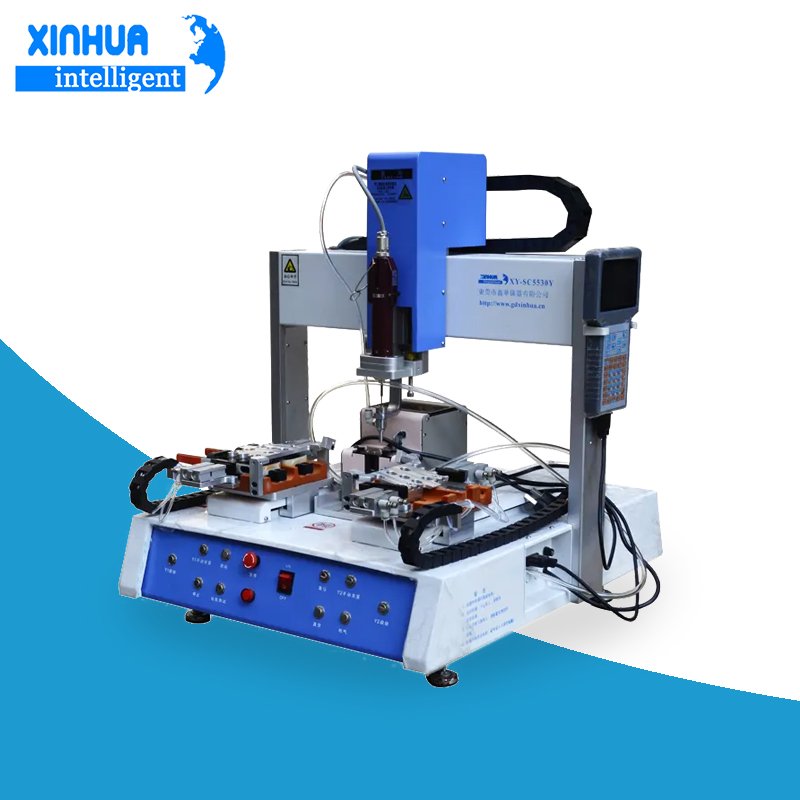 High-Efficiency Desktop Automatic Screw Locking Machine for Mobile Phone Fixing Double System Tightening