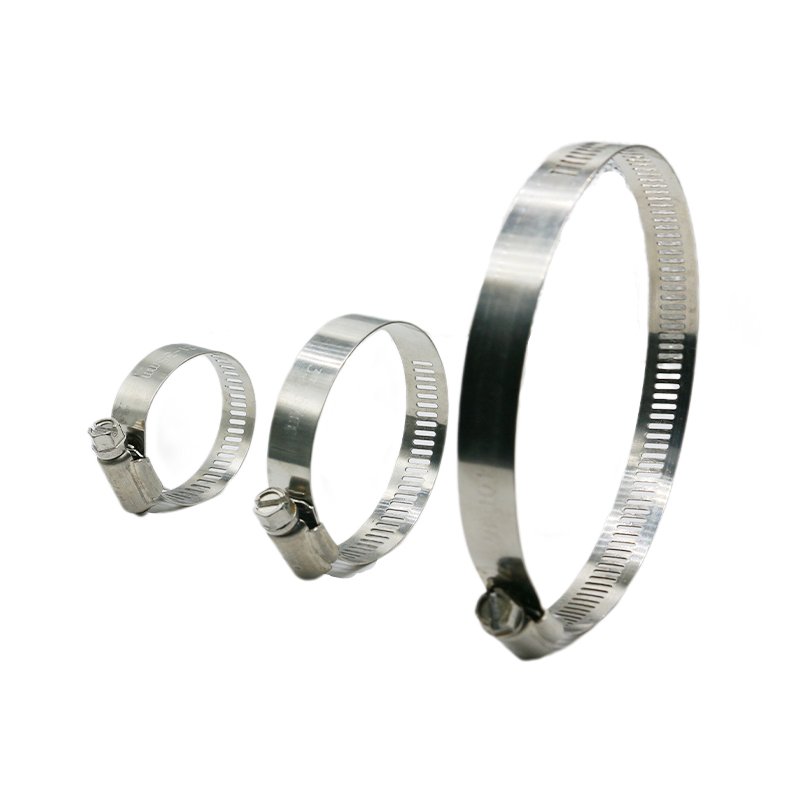 Hot Sale American Adjustable Pipe Clamp 304 Stainless Steel Hose Clamps Car Clips Fasteners