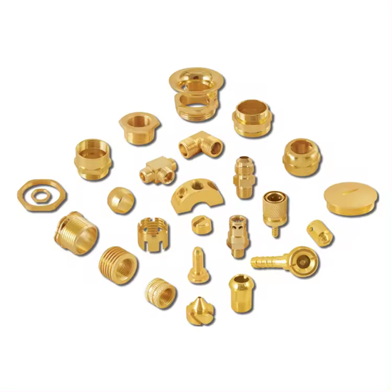 Wholesale High Precision Brass CNC Turned Components / Brass Machined Parts for Fasteners and Auto For Sale