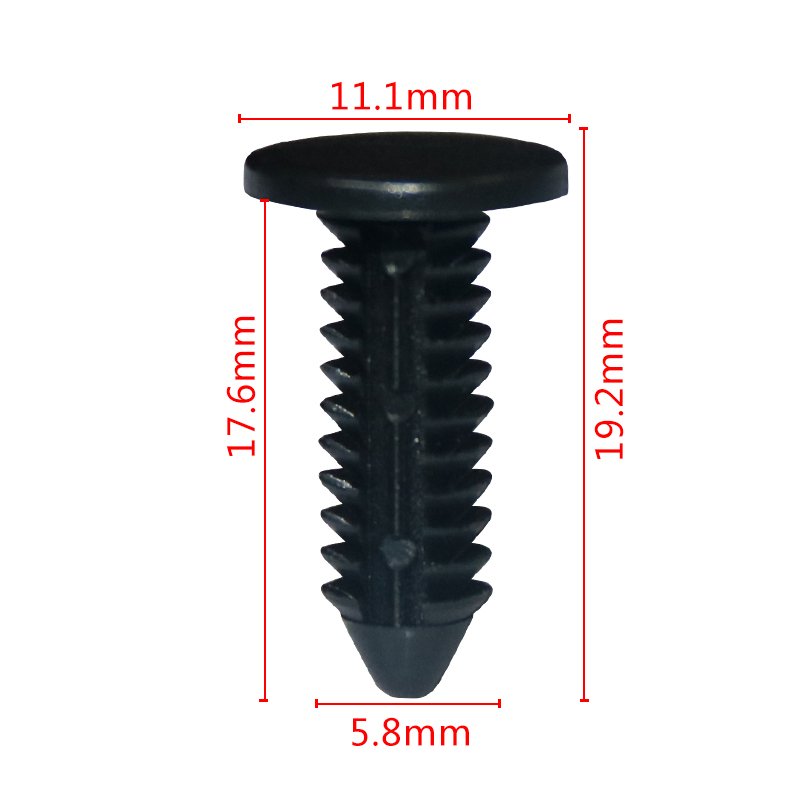 06F Hole 4.8mm/0.19"-4.95mm/0.19" Car Clips Tree Plastic Rivets Nylon Fasteners Auto Plastic Clips and Fasteners