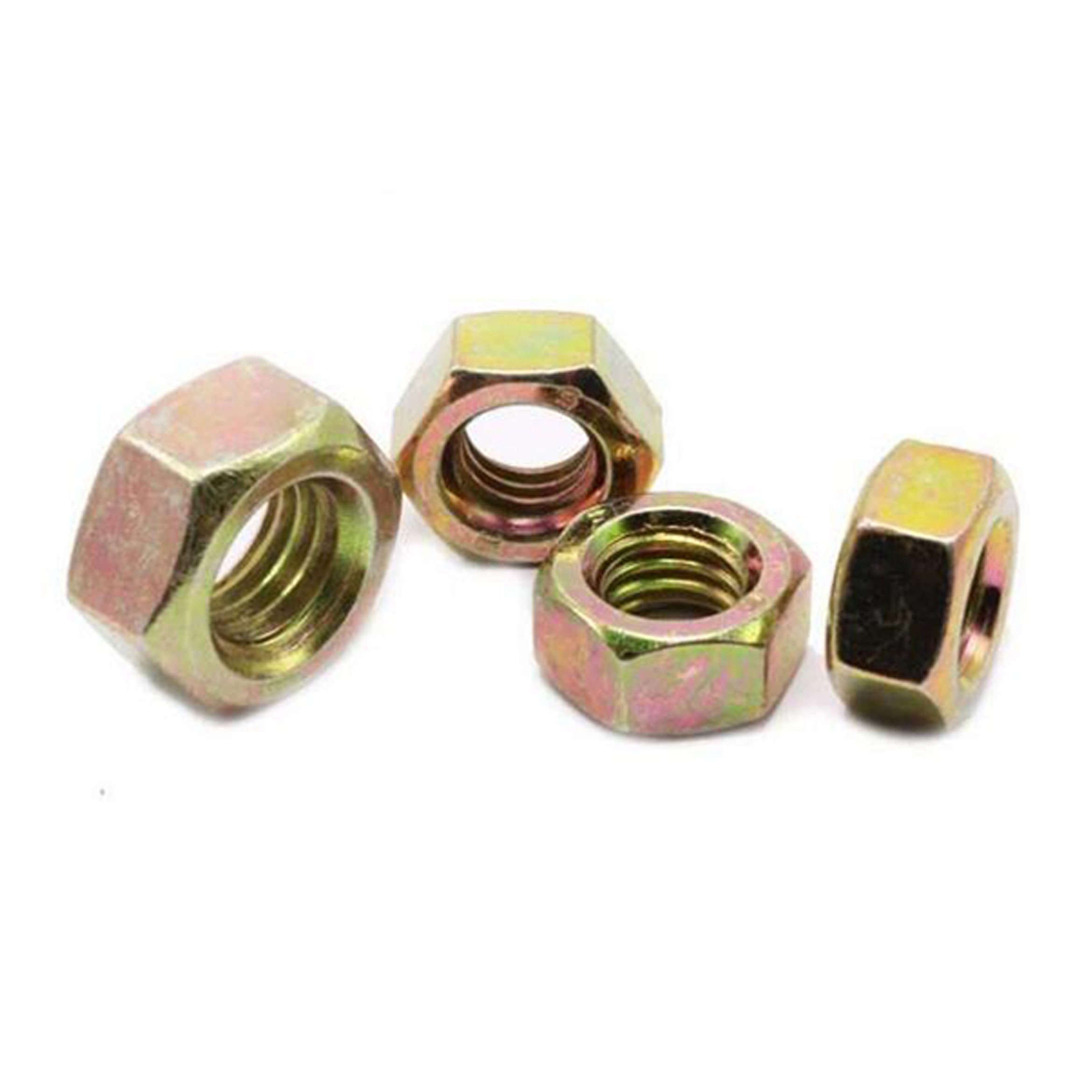 DIN934 hex nut carbon steel ISO4032 galvanized hex nut metric thread M6 M8 M10 M12