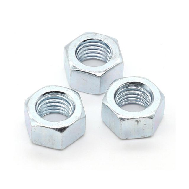 DIN934 hex nut carbon steel ISO4032 galvanized hex nut metric thread M6 M8 M10 M12