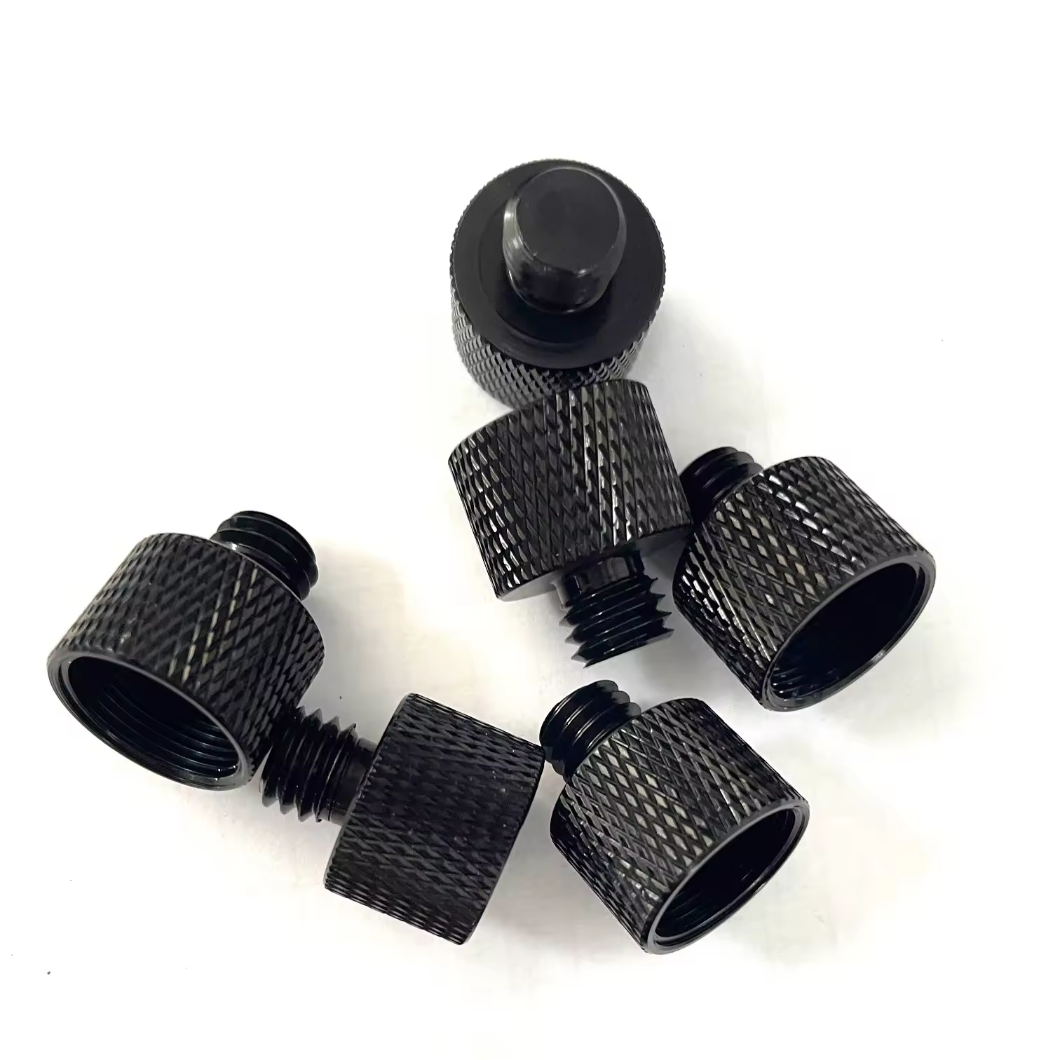 Buy High Precision Stainless Steel Bronze Brass Knurled Screw with Custom Round Anodized Aluminum Knurled Thumb Screw
