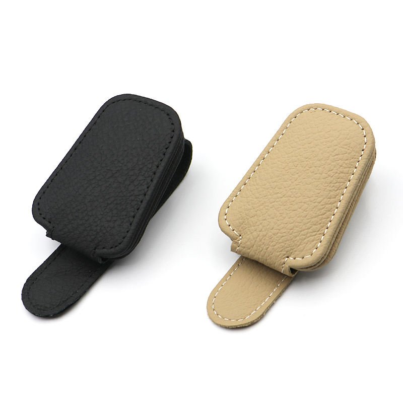 Universal Sunglasses Clip Card Ticket Holder Stand Fastener Pen Case Eyeglasses Car Accessories Car Auto Sun Visor Glasses Box