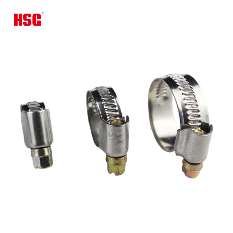 HSG Hot Sale Adjustable Pipe Clamp Germany Type Hose Clamp Worm Gear 201 304 Hose Clamps Car Fasteners & Clips