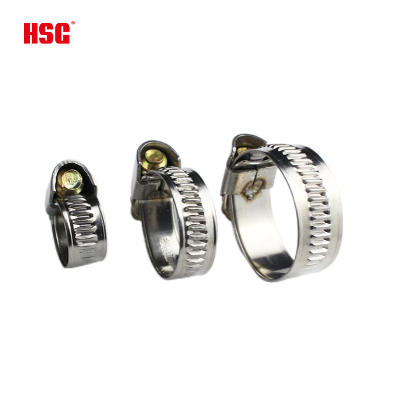 HSG Hot Sale Adjustable Pipe Clamp Germany Type Hose Clamp Worm Gear 201 304 Hose Clamps Car Fasteners & Clips