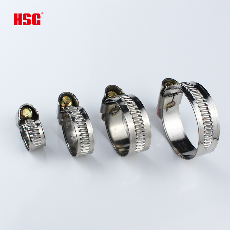 HSG Hot Sale Adjustable Pipe Clamp Germany Type Hose Clamp Worm Gear 201 304 Hose Clamps Car Fasteners & Clips