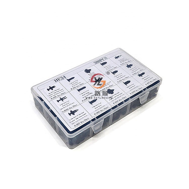HE34 300pcs plastic fasteners and screws decorative rivets for car sets