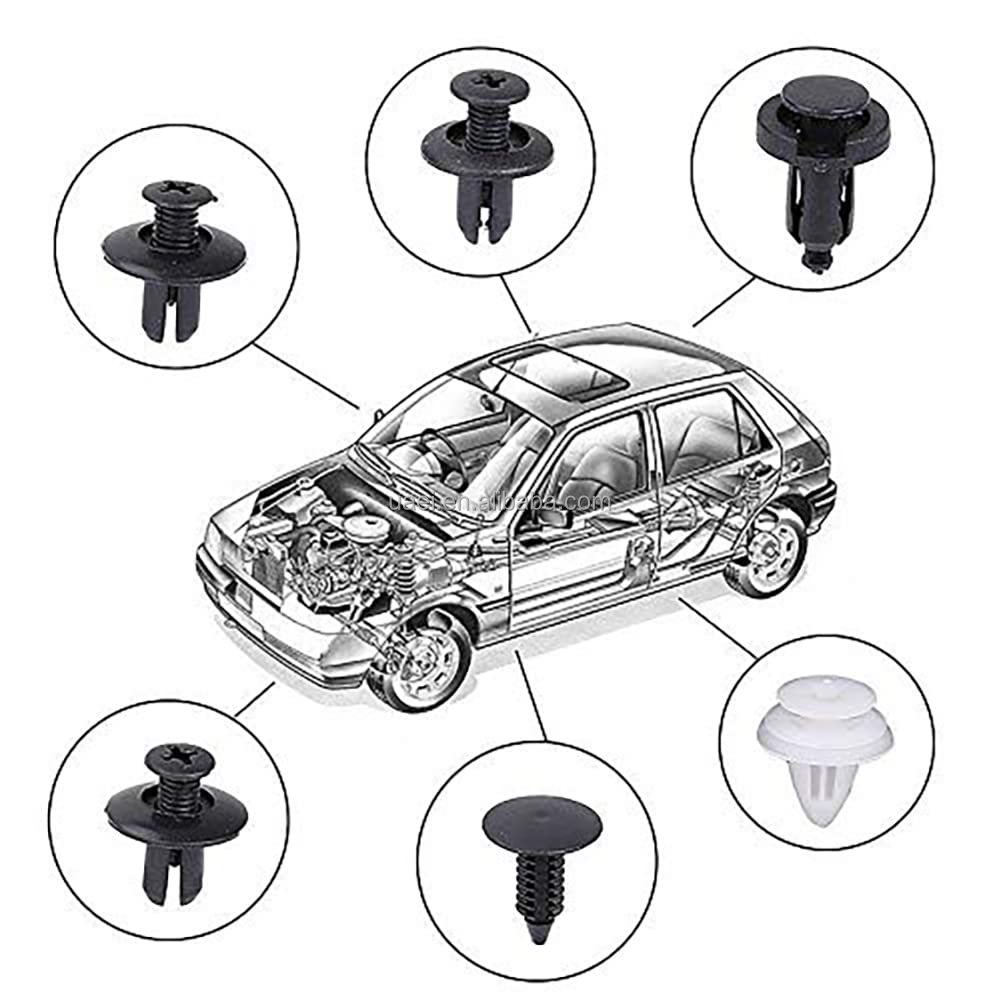 Car Bumper Retainer Clips Door Trim Panel Clips Mixed Auto Fastener Vehicle Bumper Retainer Automotive Clips