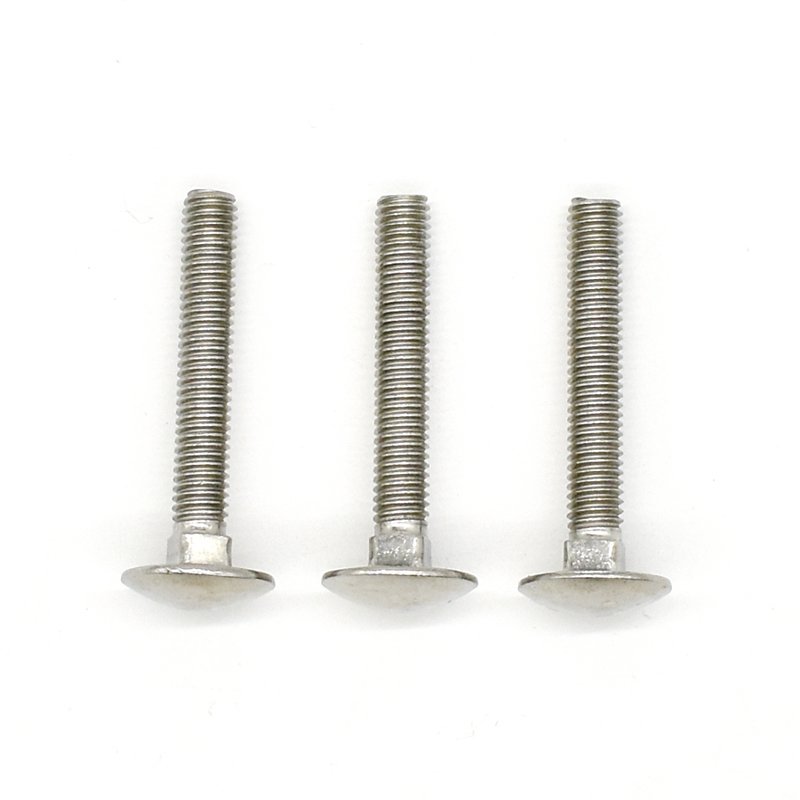Fastener Supplier DIN603 A2-70 A4-80 Stainless Steel 1/4 X 5/8 Inch Carriage Bolts And Nut For Railroad Industry