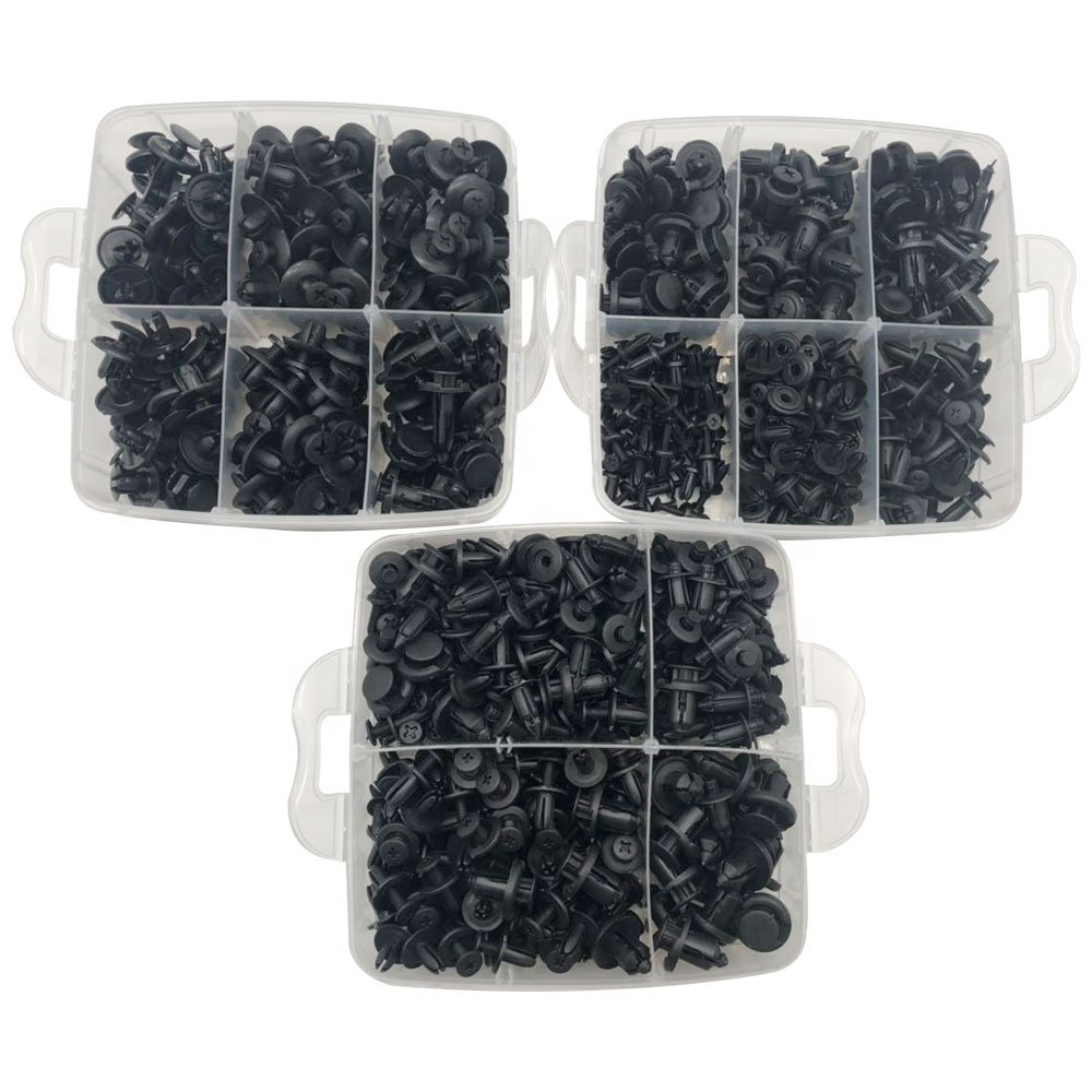 620 piece automatic fastener clip hybrid body push pin rivet bumper door trim panel retainer fastener kit