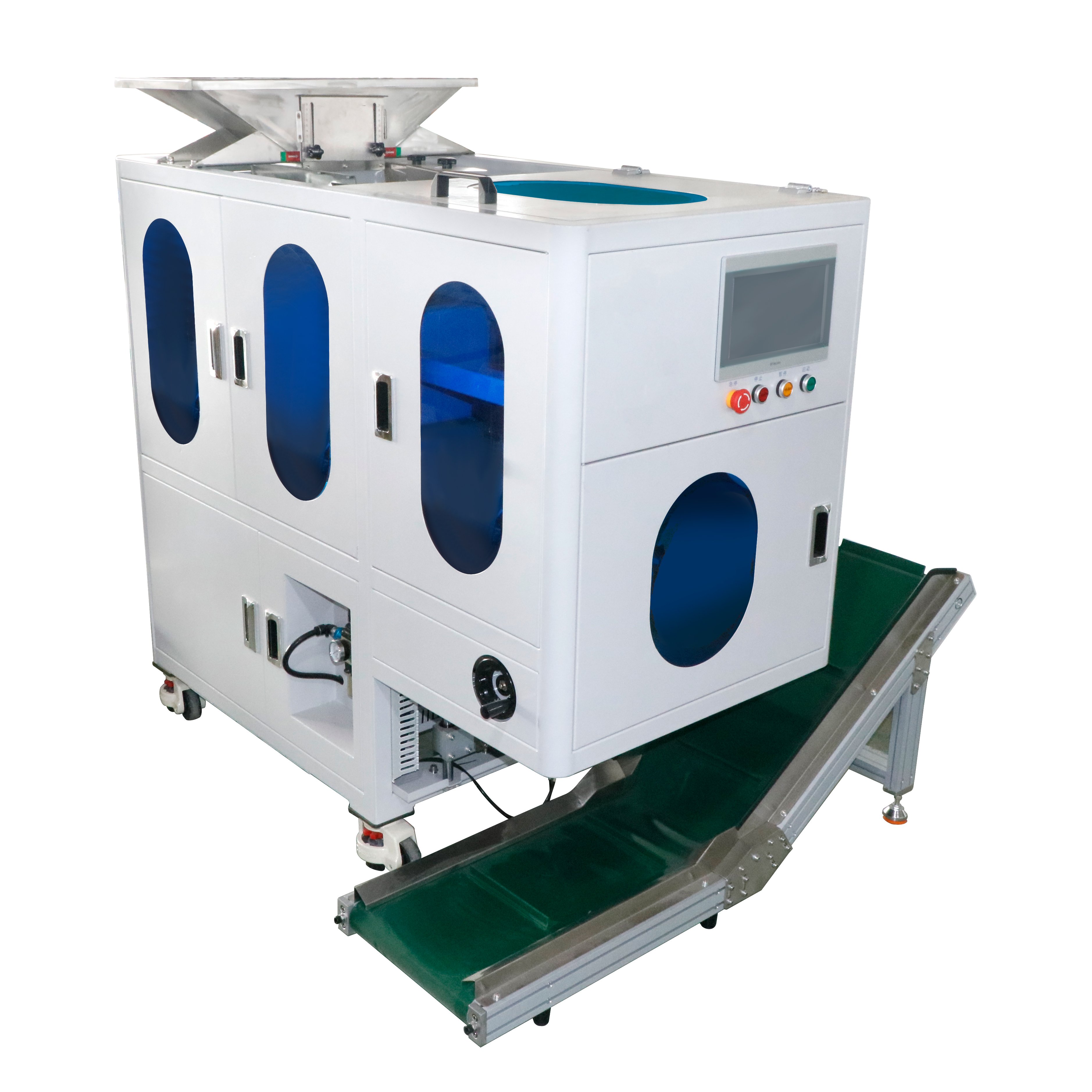 Automated zipper head weighing packaging machine weigh and pack Screw Nails, Bolts, zipper weighing machine