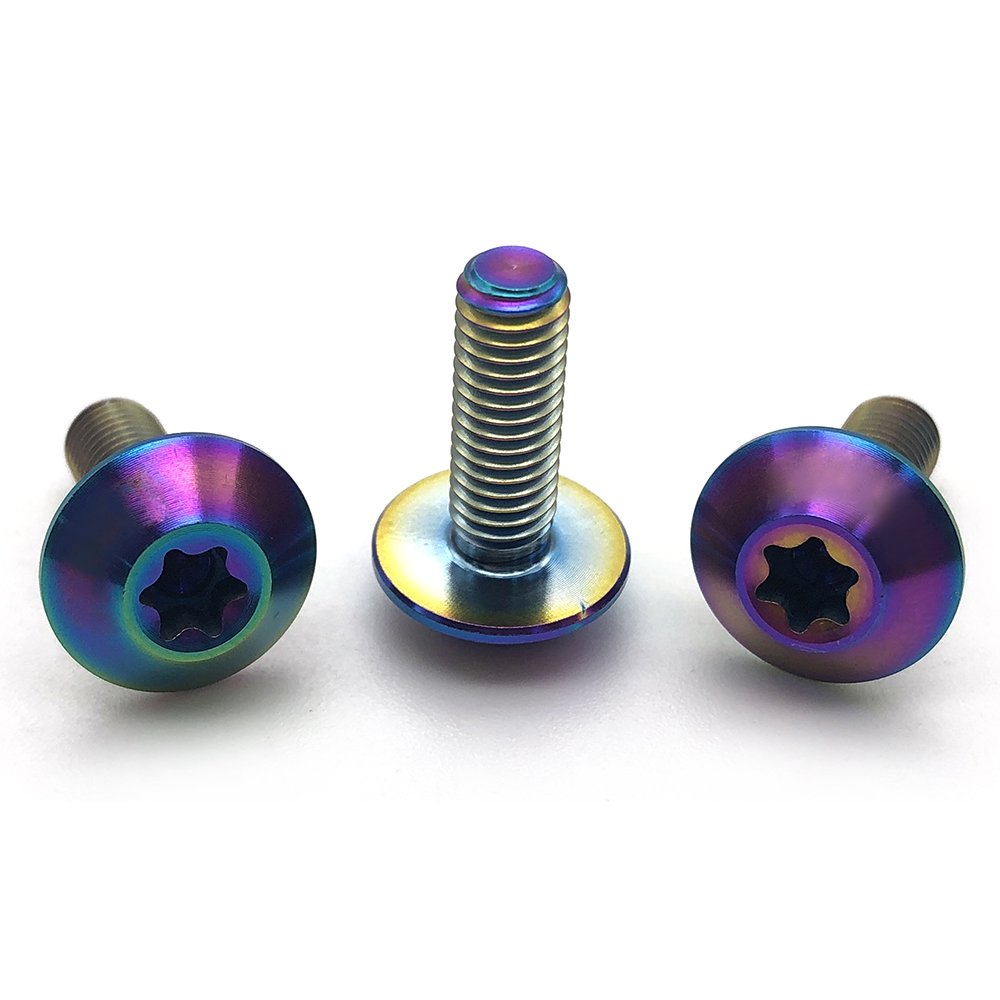 High Precision titanium screw M3 M4 M5 M6 M8 M10 Threaded Left Hand Thread Bolts Titanium Hex Bolts