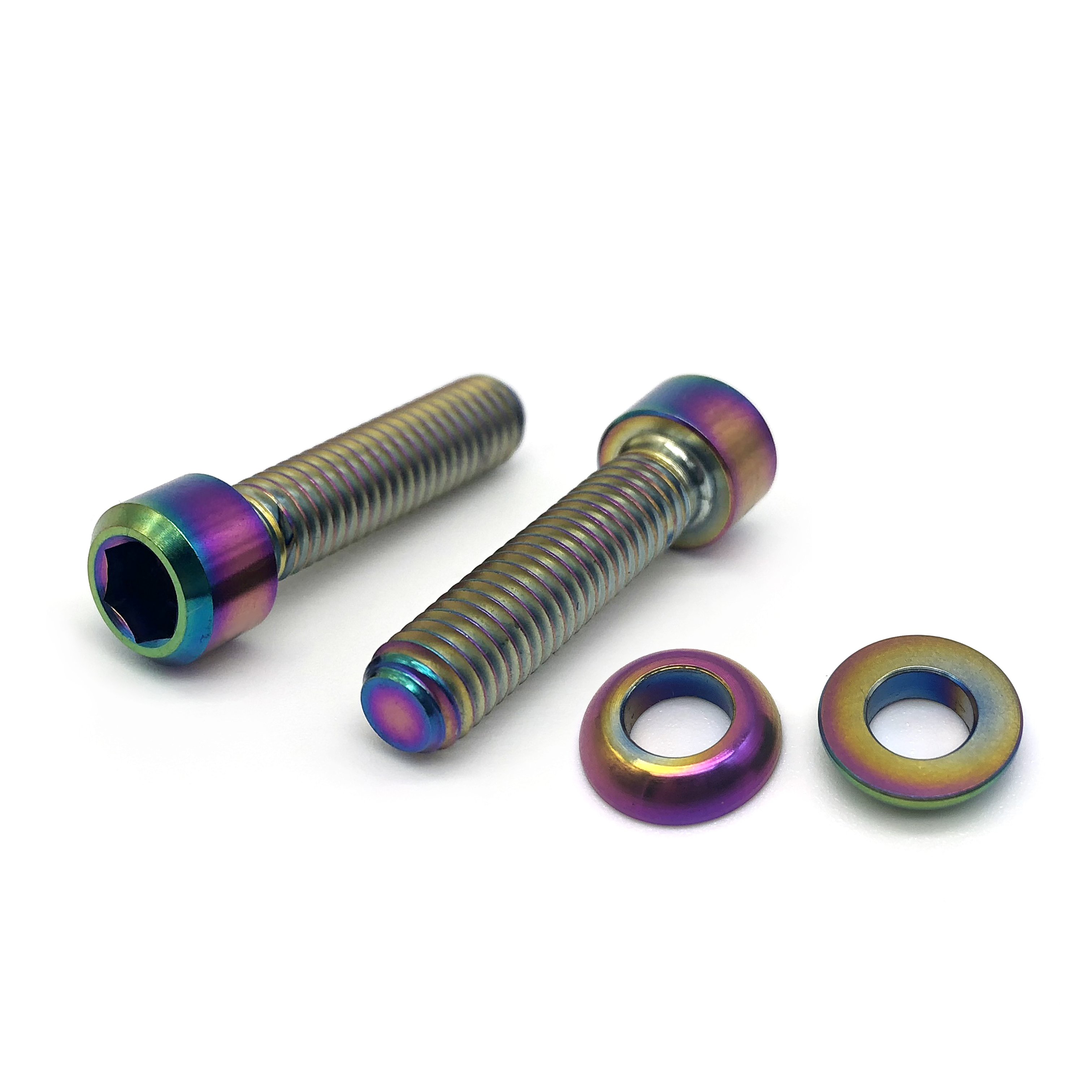High Precision titanium screw M3 M4 M5 M6 M8 M10 Threaded Left Hand Thread Bolts Titanium Hex Bolts