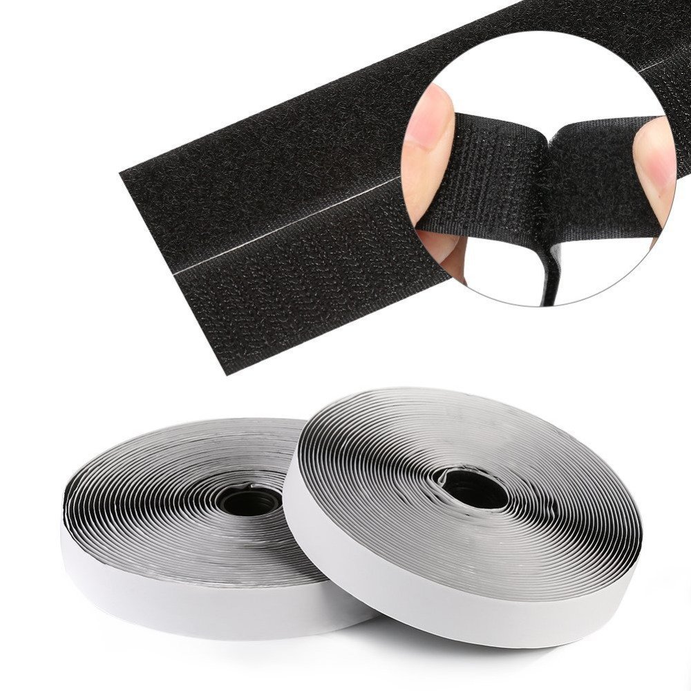 Strong Back Adhesive Velcroes Reusable Straps Soft Nylon Fabric Fastening Hook and Loop Tapes For Auto Rugs Photo Frame