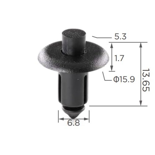 #BC Universal Mixed Fasteners Rivet Assorted 100PCS/Bag Auto Push Bumper Retainer Plastic Clips