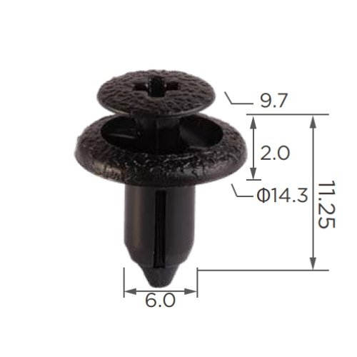 #BC Universal Mixed Fasteners Rivet Assorted 100PCS/Bag Auto Push Bumper Retainer Plastic Clips