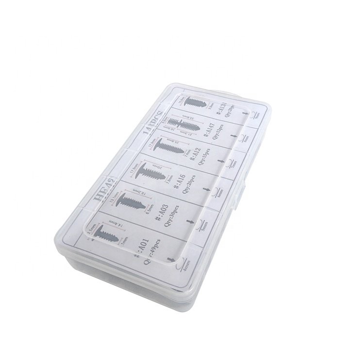 HE42 Automotive Plastic Fastener Pom Automotive Adhesive Clip Fastener 146 Pieces